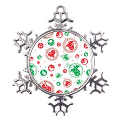 Christmas-texture-mapping-pattern-christmas-pattern-1bb24435f024a2a0b338c323e4cb4c29 Metal Large Snowflake Ornament