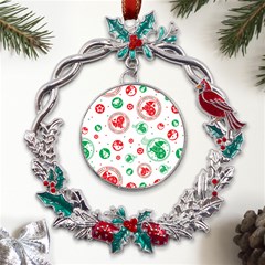 Christmas-texture-mapping-pattern-christmas-pattern-1bb24435f024a2a0b338c323e4cb4c29 Metal X mas Wreath Holly Leaf Ornament by saad11