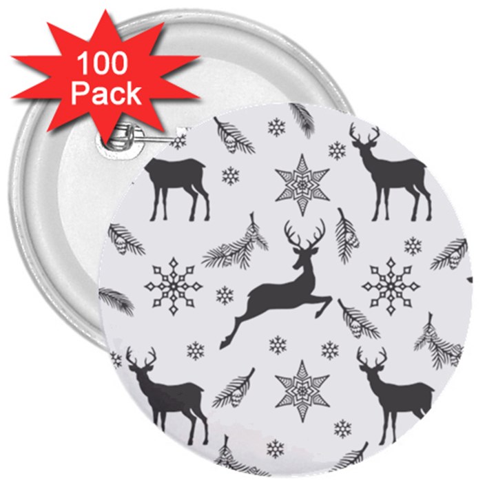 Gray-christmas-element-background-f4f0c9d44b5bbf0cb59e1f7f8d159344 3  Buttons (100 pack) 