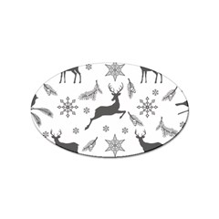 Gray-christmas-element-background-f4f0c9d44b5bbf0cb59e1f7f8d159344 Sticker Oval (100 Pack)