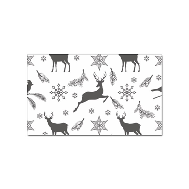 Gray-christmas-element-background-f4f0c9d44b5bbf0cb59e1f7f8d159344 Sticker Rectangular (10 pack)