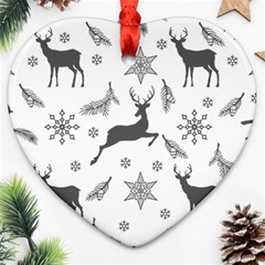 Gray-christmas-element-background-f4f0c9d44b5bbf0cb59e1f7f8d159344 Heart Ornament (Two Sides)