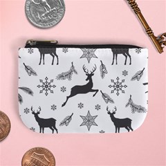 Gray-christmas-element-background-f4f0c9d44b5bbf0cb59e1f7f8d159344 Mini Coin Purse by saad11