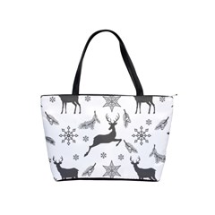 Gray-christmas-element-background-f4f0c9d44b5bbf0cb59e1f7f8d159344 Classic Shoulder Handbag by saad11