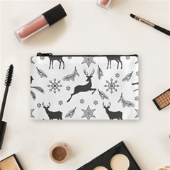 Gray-christmas-element-background-f4f0c9d44b5bbf0cb59e1f7f8d159344 Cosmetic Bag (Small)