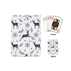 Gray-christmas-element-background-f4f0c9d44b5bbf0cb59e1f7f8d159344 Playing Cards Single Design (Mini)