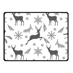 Gray-christmas-element-background-f4f0c9d44b5bbf0cb59e1f7f8d159344 Two Sides Fleece Blanket (small) by saad11