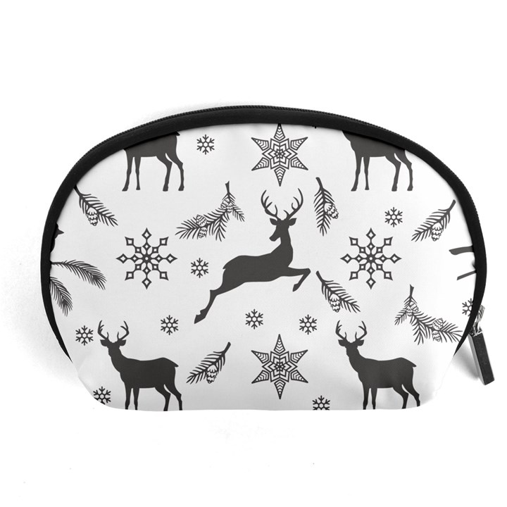 Gray-christmas-element-background-f4f0c9d44b5bbf0cb59e1f7f8d159344 Accessory Pouch (Large)