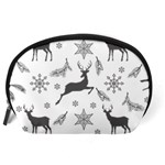 Gray-christmas-element-background-f4f0c9d44b5bbf0cb59e1f7f8d159344 Accessory Pouch (Large) Back