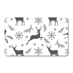 Gray-christmas-element-background-f4f0c9d44b5bbf0cb59e1f7f8d159344 Magnet (Rectangular) Front