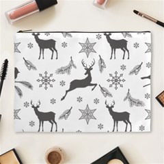 Gray-christmas-element-background-f4f0c9d44b5bbf0cb59e1f7f8d159344 Cosmetic Bag (xl) by saad11