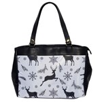 Gray-christmas-element-background-f4f0c9d44b5bbf0cb59e1f7f8d159344 Oversize Office Handbag Front