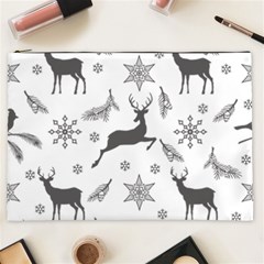 Gray-christmas-element-background-f4f0c9d44b5bbf0cb59e1f7f8d159344 Cosmetic Bag (xxl) by saad11