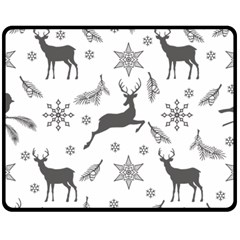 Gray-christmas-element-background-f4f0c9d44b5bbf0cb59e1f7f8d159344 Two Sides Fleece Blanket (medium) by saad11