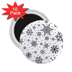 Snowflake-icon-vector-christmas-seamless-background-531ed32d02319f9f1bce1dc6587194eb 2 25  Magnets (10 Pack)  by saad11