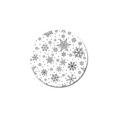 Snowflake-icon-vector-christmas-seamless-background-531ed32d02319f9f1bce1dc6587194eb Golf Ball Marker (10 Pack) by saad11