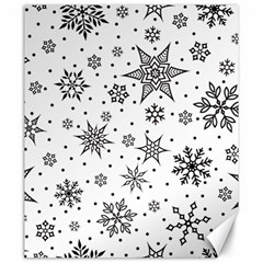 Snowflake-icon-vector-christmas-seamless-background-531ed32d02319f9f1bce1dc6587194eb Canvas 20  X 24  by saad11