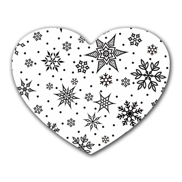 Snowflake-icon-vector-christmas-seamless-background-531ed32d02319f9f1bce1dc6587194eb Heart Mousepad