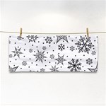 Snowflake-icon-vector-christmas-seamless-background-531ed32d02319f9f1bce1dc6587194eb Hand Towel Front