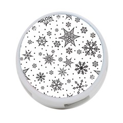 Snowflake-icon-vector-christmas-seamless-background-531ed32d02319f9f1bce1dc6587194eb 4-port Usb Hub (two Sides) by saad11