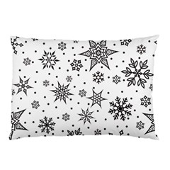 Snowflake-icon-vector-christmas-seamless-background-531ed32d02319f9f1bce1dc6587194eb Pillow Case (two Sides) by saad11