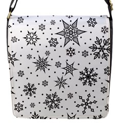 Snowflake-icon-vector-christmas-seamless-background-531ed32d02319f9f1bce1dc6587194eb Flap Closure Messenger Bag (s) by saad11