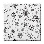 Snowflake-icon-vector-christmas-seamless-background-531ed32d02319f9f1bce1dc6587194eb Tile Coaster Front