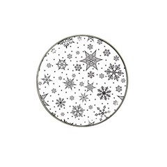 Snowflake-icon-vector-christmas-seamless-background-531ed32d02319f9f1bce1dc6587194eb Hat Clip Ball Marker (10 Pack) by saad11