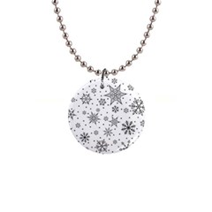 Snowflake-icon-vector-christmas-seamless-background-531ed32d02319f9f1bce1dc6587194eb 1  Button Necklace by saad11