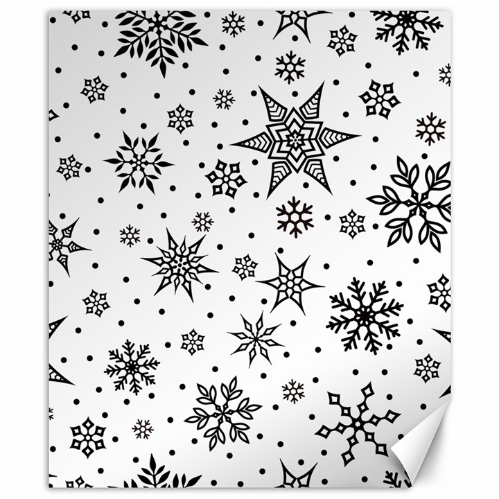 Snowflake-icon-vector-christmas-seamless-background-531ed32d02319f9f1bce1dc6587194eb Canvas 8  x 10 