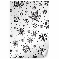 Snowflake-icon-vector-christmas-seamless-background-531ed32d02319f9f1bce1dc6587194eb Canvas 12  X 18 