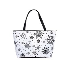 Snowflake-icon-vector-christmas-seamless-background-531ed32d02319f9f1bce1dc6587194eb Classic Shoulder Handbag by saad11