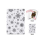 Snowflake-icon-vector-christmas-seamless-background-531ed32d02319f9f1bce1dc6587194eb Playing Cards Single Design (Mini) Back