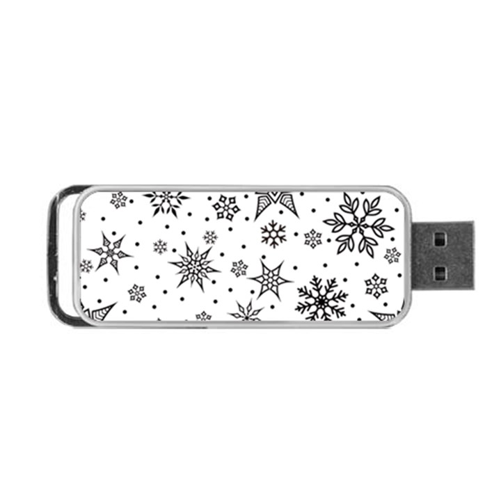 Snowflake-icon-vector-christmas-seamless-background-531ed32d02319f9f1bce1dc6587194eb Portable USB Flash (One Side)