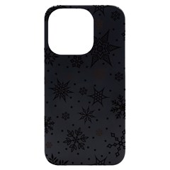 Snowflake-icon-vector-christmas-seamless-background-531ed32d02319f9f1bce1dc6587194eb Iphone 14 Pro Black Uv Print Case by saad11