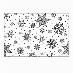 Snowflake-icon-vector-christmas-seamless-background-531ed32d02319f9f1bce1dc6587194eb Postcard 4 x 6  (pkg Of 10) by saad11