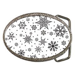 Snowflake-icon-vector-christmas-seamless-background-531ed32d02319f9f1bce1dc6587194eb Belt Buckles by saad11