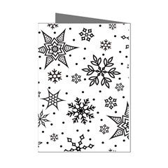 Snowflake-icon-vector-christmas-seamless-background-531ed32d02319f9f1bce1dc6587194eb Mini Greeting Cards (pkg Of 8) by saad11