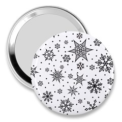 Snowflake-icon-vector-christmas-seamless-background-531ed32d02319f9f1bce1dc6587194eb 3  Handbag Mirrors by saad11