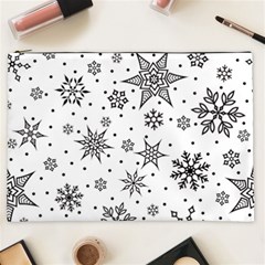 Snowflake-icon-vector-christmas-seamless-background-531ed32d02319f9f1bce1dc6587194eb Cosmetic Bag (xxl) by saad11