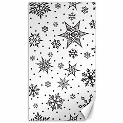 Snowflake-icon-vector-christmas-seamless-background-531ed32d02319f9f1bce1dc6587194eb Canvas 40  X 72  by saad11