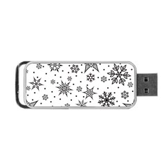 Snowflake-icon-vector-christmas-seamless-background-531ed32d02319f9f1bce1dc6587194eb Portable Usb Flash (one Side) by saad11