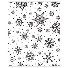 Snowflake-icon-vector-christmas-seamless-background-531ed32d02319f9f1bce1dc6587194eb Drawstring Bag (small) by saad11