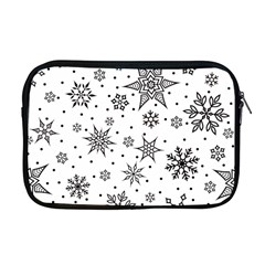 Snowflake-icon-vector-christmas-seamless-background-531ed32d02319f9f1bce1dc6587194eb Apple Macbook Pro 17  Zipper Case by saad11