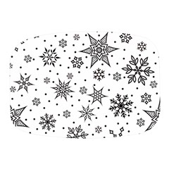 Snowflake-icon-vector-christmas-seamless-background-531ed32d02319f9f1bce1dc6587194eb Mini Square Pill Box by saad11