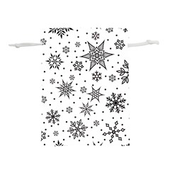 Snowflake-icon-vector-christmas-seamless-background-531ed32d02319f9f1bce1dc6587194eb Lightweight Drawstring Pouch (l) by saad11