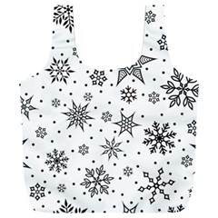 Snowflake-icon-vector-christmas-seamless-background-531ed32d02319f9f1bce1dc6587194eb Full Print Recycle Bag (xxl) by saad11