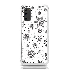 Snowflake-icon-vector-christmas-seamless-background-531ed32d02319f9f1bce1dc6587194eb Samsung Galaxy S20 6 2 Inch Tpu Uv Case by saad11