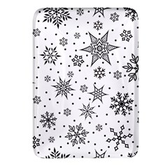 Snowflake-icon-vector-christmas-seamless-background-531ed32d02319f9f1bce1dc6587194eb Rectangular Glass Fridge Magnet (4 Pack)