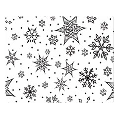 Snowflake-icon-vector-christmas-seamless-background-531ed32d02319f9f1bce1dc6587194eb Premium Plush Fleece Blanket (large)